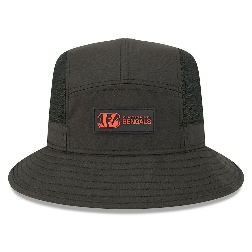 Cincinnati Bengals New Era 2025 Sideline Bucket Hat Black | NFL