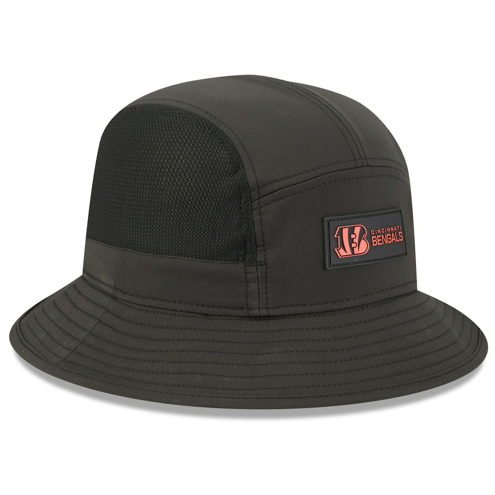 Cincinnati Bengals New Era 2025 Sideline Bucket Hat Black | NFL