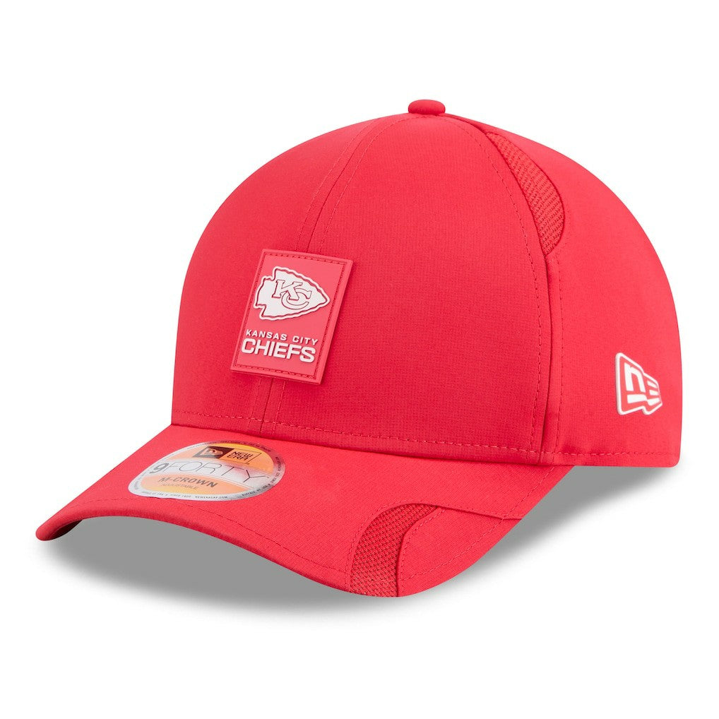 Kansas City Chiefs New Era Youth 2025 Sideline 9FORTY Adjustable Hat Red | NFL