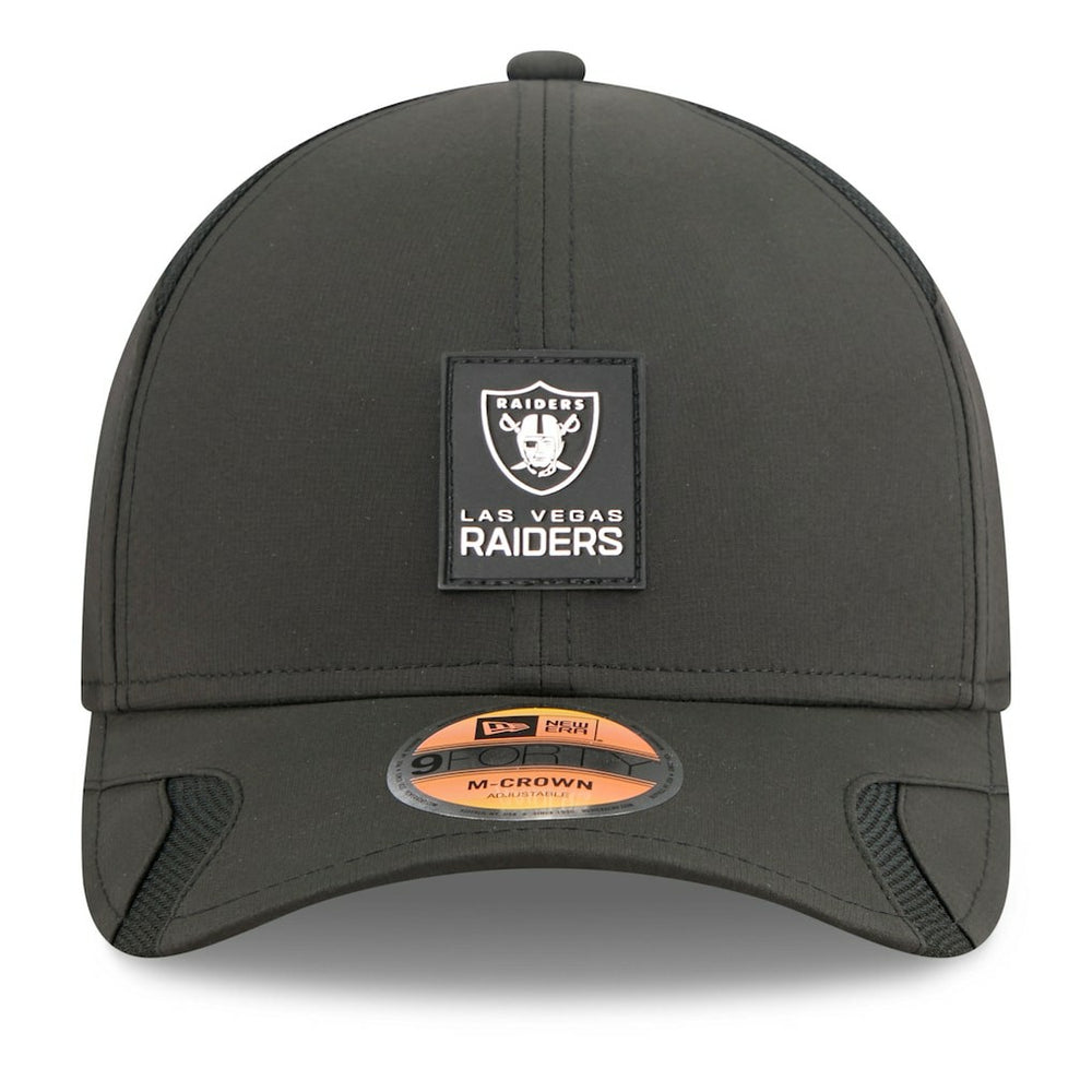 Las Vegas Raiders New Era Youth 2025 Sideline 9FORTY Adjustable Hat Black | NFL