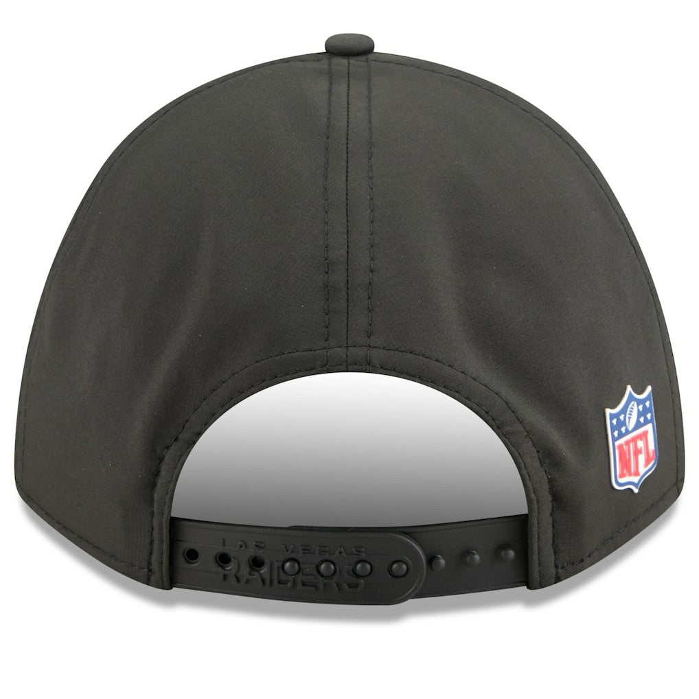 Las Vegas Raiders New Era Youth 2025 Sideline 9FORTY Adjustable Hat Black | NFL