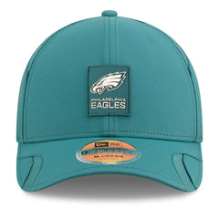 Philadelphia Eagles New Era Youth 2025 Sideline M-Crown 9FORTY Adjustable Hat Midnight Green | NFL