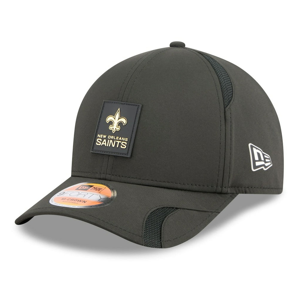 New Orleans Saints New Era Youth 2025 Sideline 9FORTY Adjustable Hat Black | NFL
