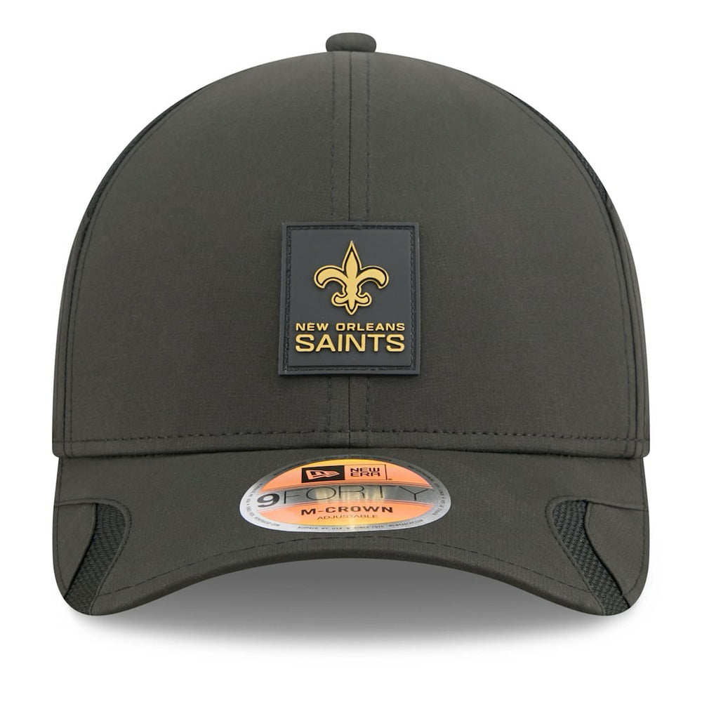New Orleans Saints New Era Youth 2025 Sideline 9FORTY Adjustable Hat Black | NFL
