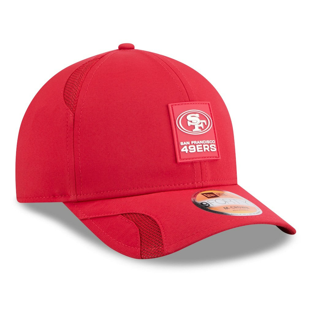 San Francisco 49ers New Era Youth 2025 Sideline 9FORTY Adjustable Hat Scarlet | NFL