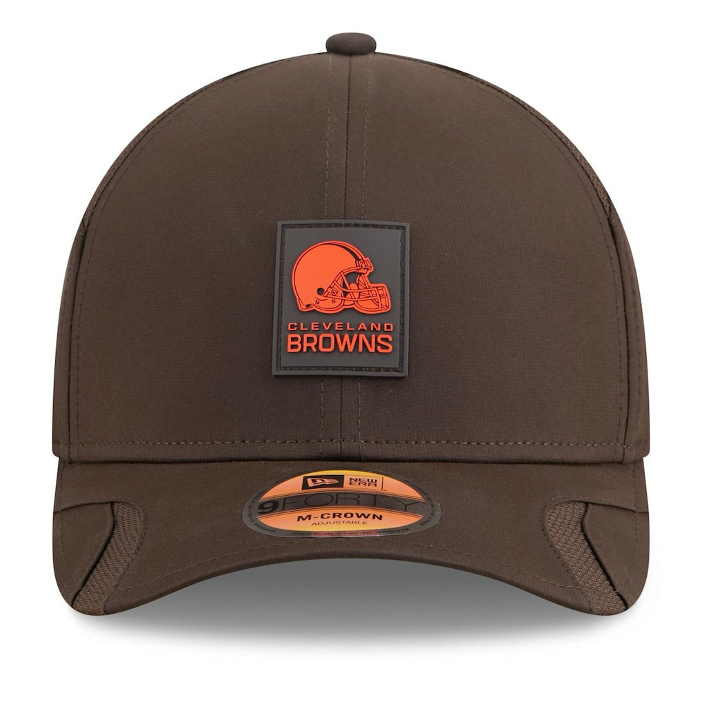 Cleveland Browns New Era Youth 2025 Sideline 9FORTY Adjustable Hat Brown | NFL