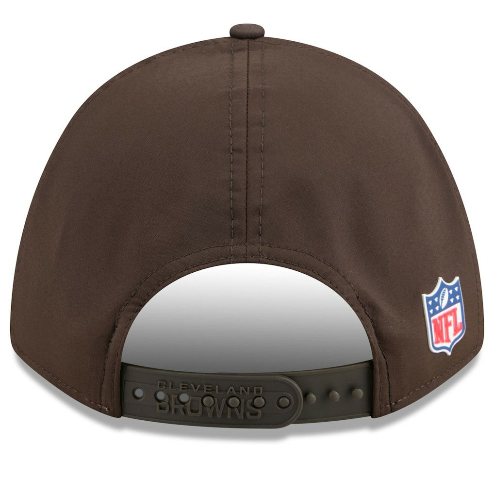 Cleveland Browns New Era Youth 2025 Sideline 9FORTY Adjustable Hat Brown | NFL