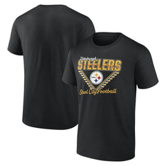 Pittsburgh Steelers Steel City Football T-Shirt Black | NFL