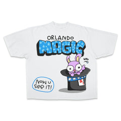 Orlando Magic Unisex Magic Trick Premium Vintage Boxy T-Shirt Cream - NBA