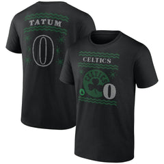 Jayson Tatum Boston Celtics Ugly Sweater Name & Number T-Shirt Black - NBA
