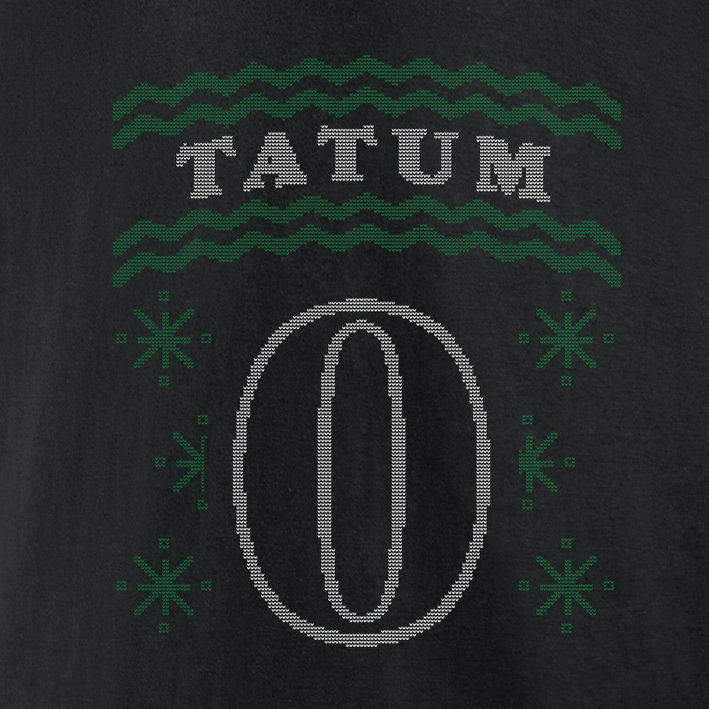 Jayson Tatum Boston Celtics Ugly Sweater Name & Number T-Shirt Black - NBA