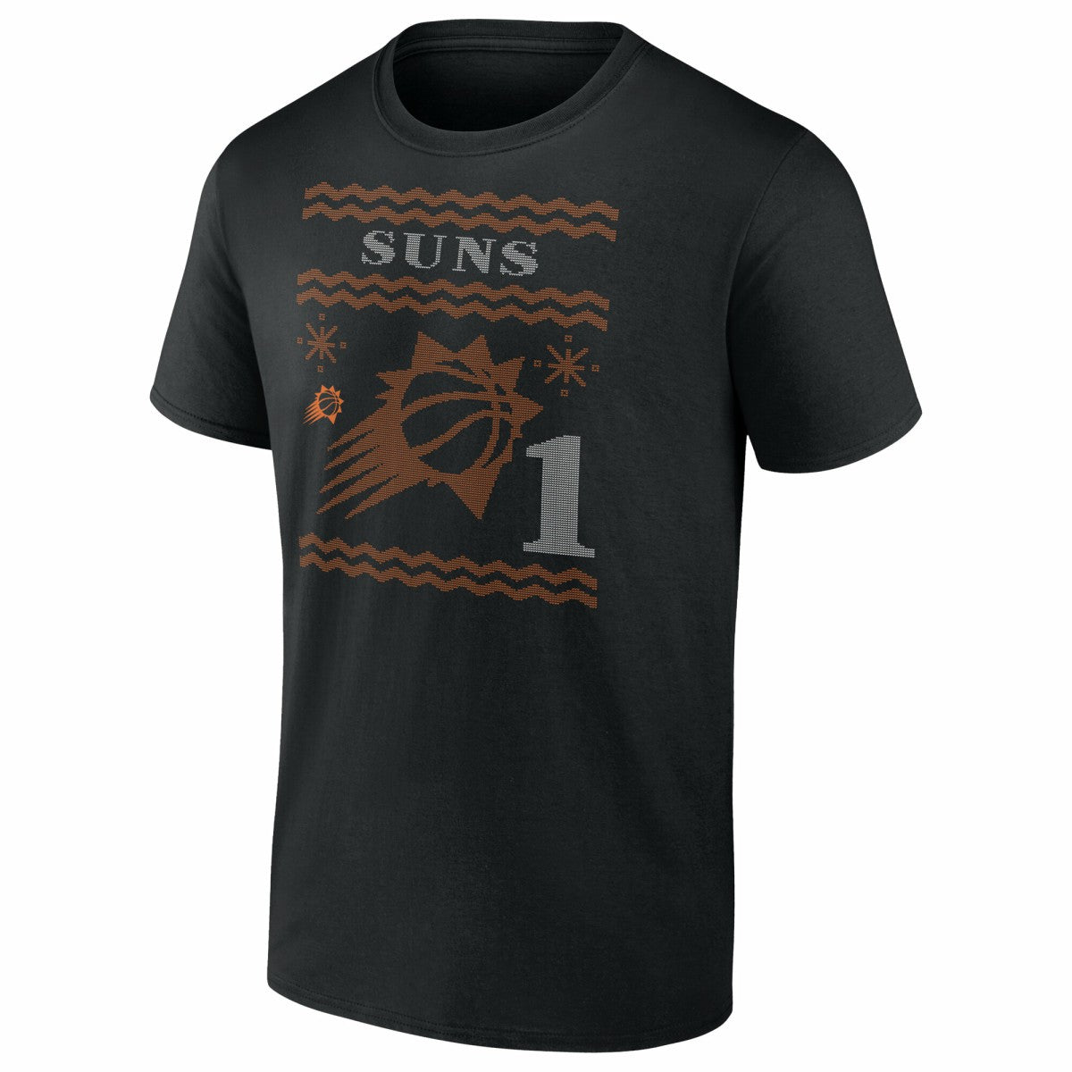 Devin Booker Phoenix Suns Ugly Sweater Name & Number T-Shirt Black - NBA