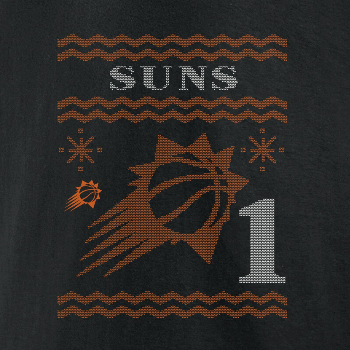Devin Booker Phoenix Suns Ugly Sweater Name & Number T-Shirt Black - NBA