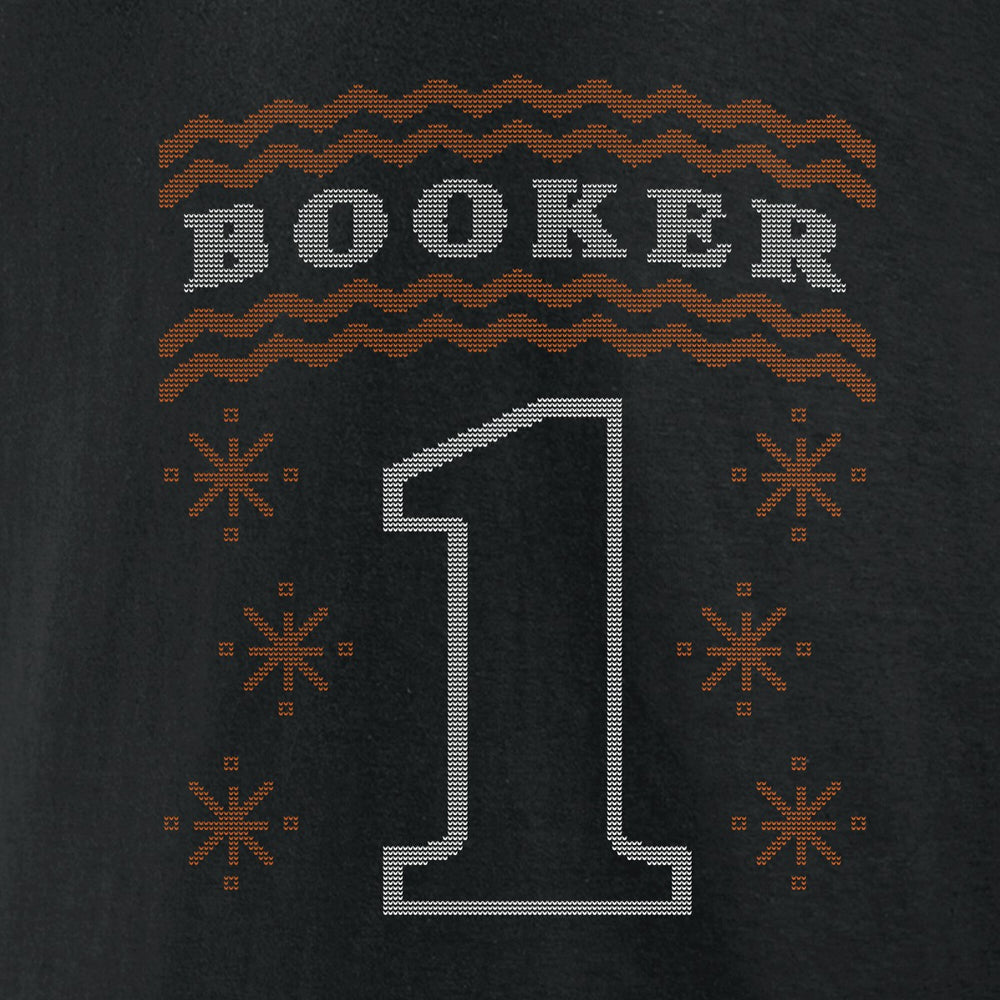 Devin Booker Phoenix Suns Ugly Sweater Name & Number T-Shirt Black - NBA