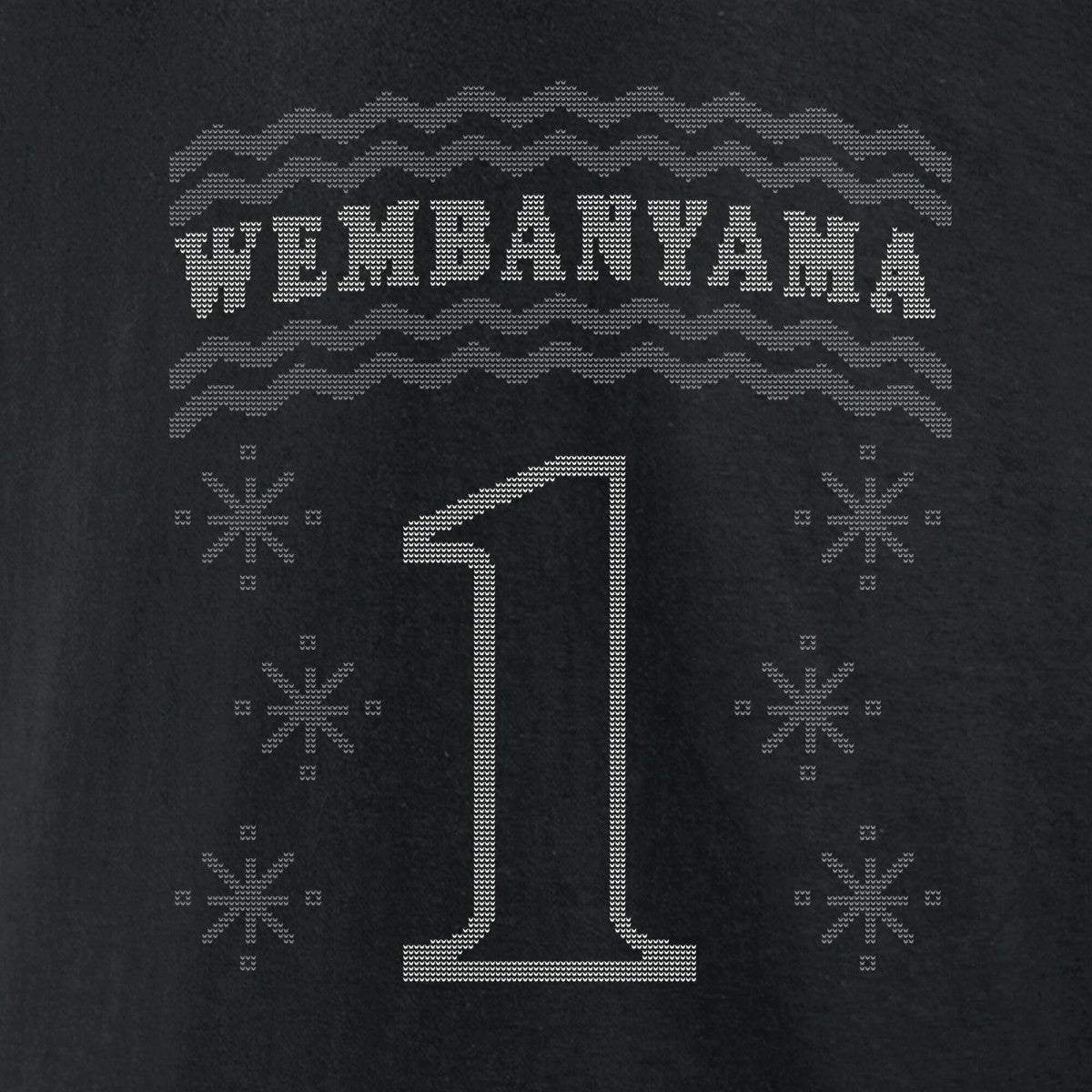 Victor Wembanyama San Antonio Spurs Ugly Sweater Name & Number T-Shirt Black - NBA