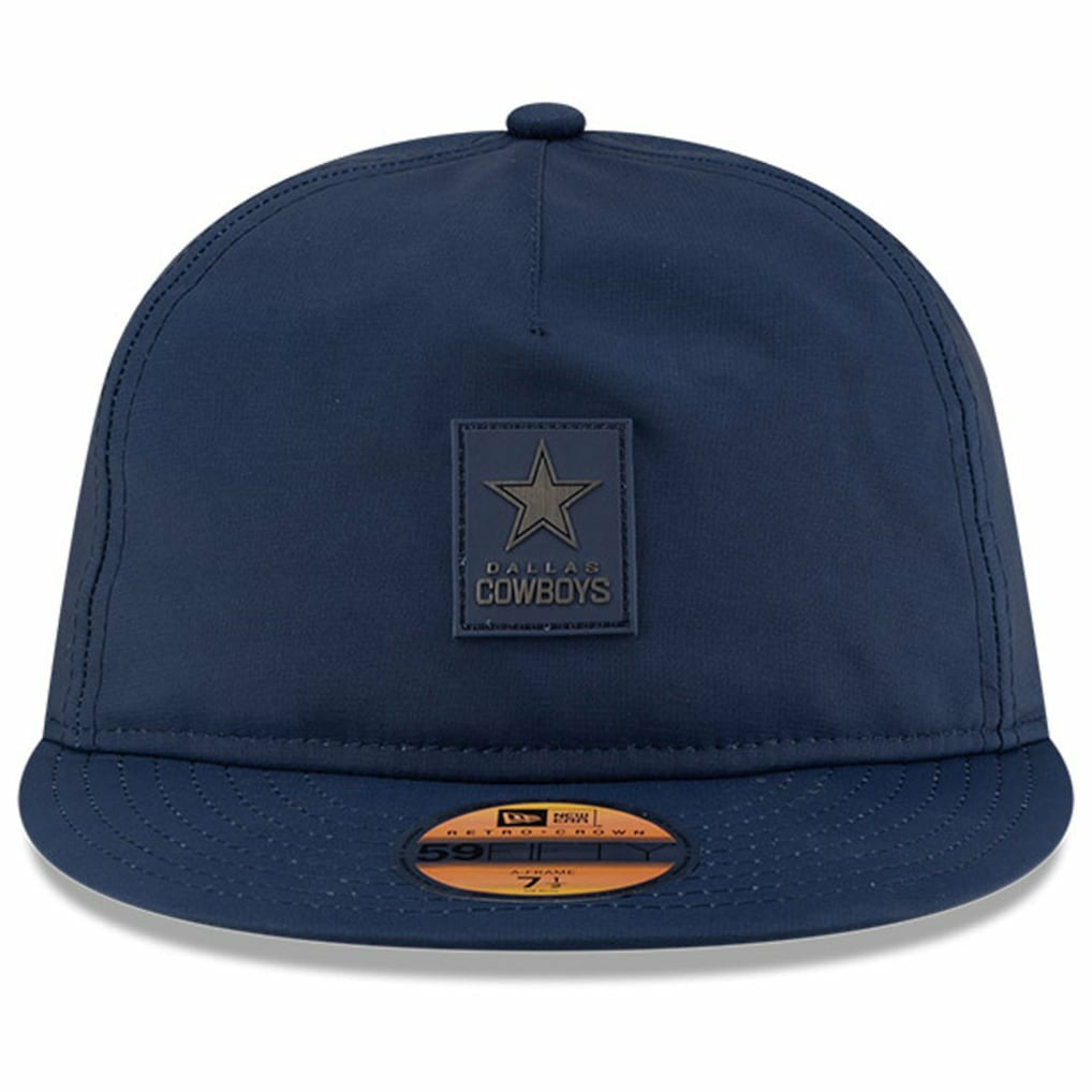 Dallas Cowboys New Era 2025 Sideline Retro Crown 59FIFTY Fitted Hat Navy | NFL
