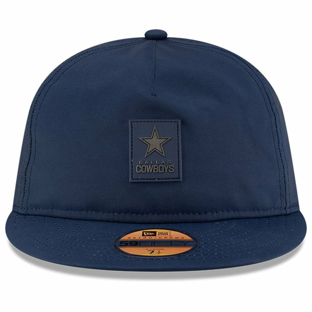 Dallas Cowboys New Era 2025 Sideline Retro Crown 59FIFTY Fitted Hat Navy | NFL