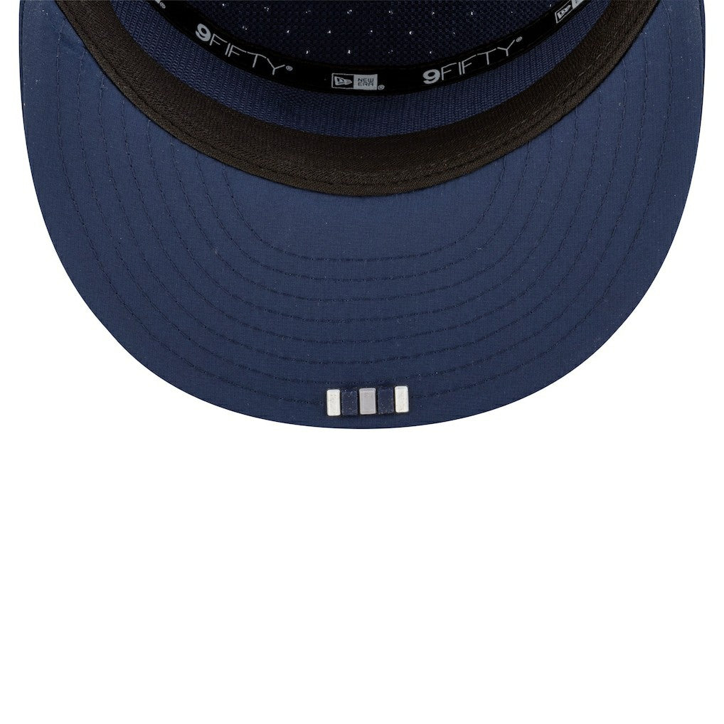 Dallas Cowboys New Era 2025 Sideline Split Panel 9FIFTY Snapback Hat Navy | NFL