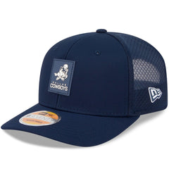 Dallas Cowboys New Era 2025 Sideline Throwback 9SEVENTY Trucker Adjustable Hat Navy | NFL