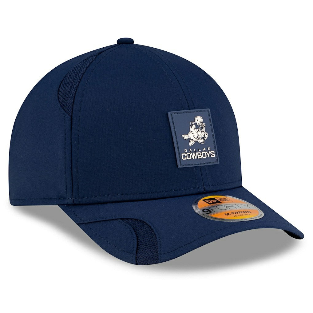 Dallas Cowboys New Era 2025 Sideline Throwback M-Crown 9FORTY Adjustable Hat Navy | NFL