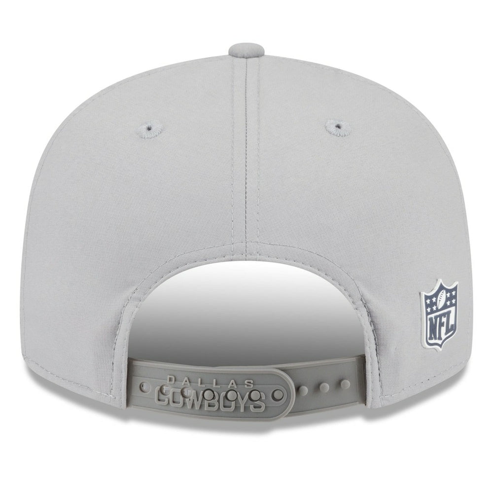 Dallas Cowboys New Era 2025 Sideline Split Panel 9FIFTY Snapback Hat Gray | NFL