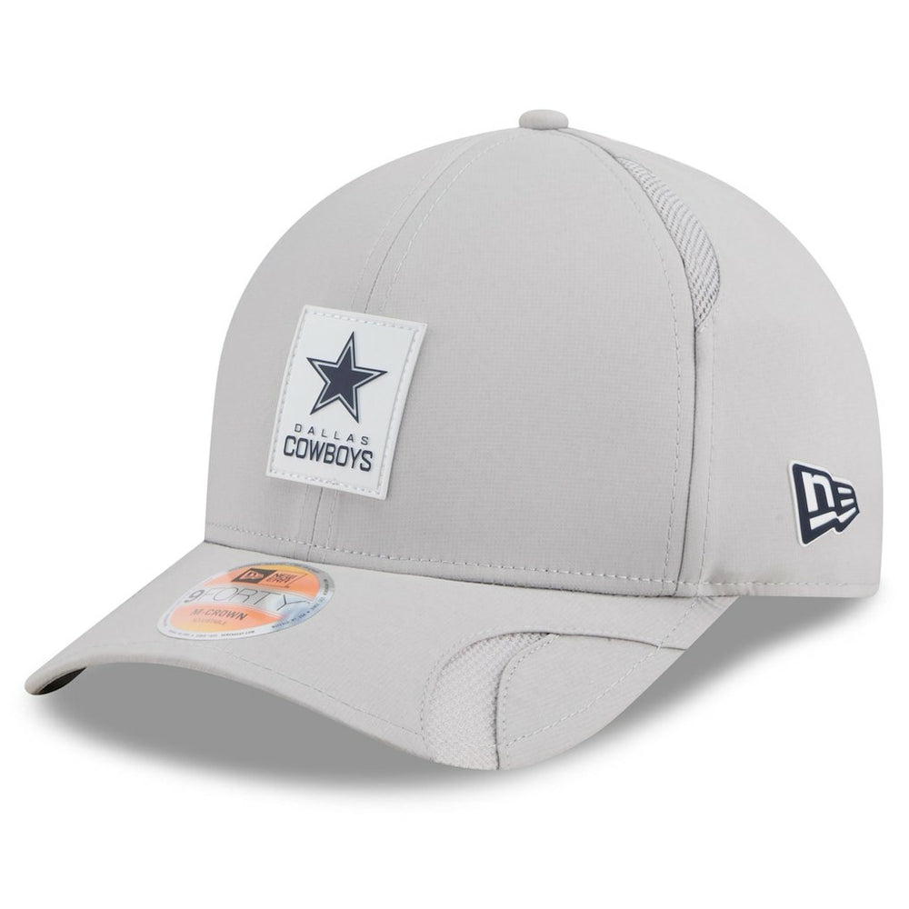 Dallas Cowboys New Era 2025 Sideline M-Crown 9FORTY Adjustable Hat Gray | NFL