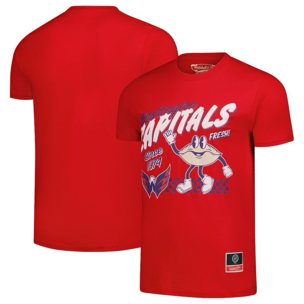 Washington Capitals Mitchell & Ness Local Food T-Shirt - Red - NHL