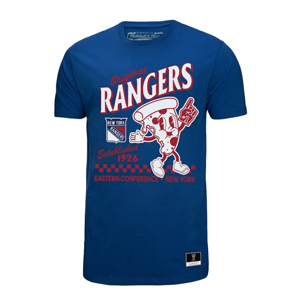 New York Rangers Mitchell & Ness Local Food T-Shirt - Blue - NHL