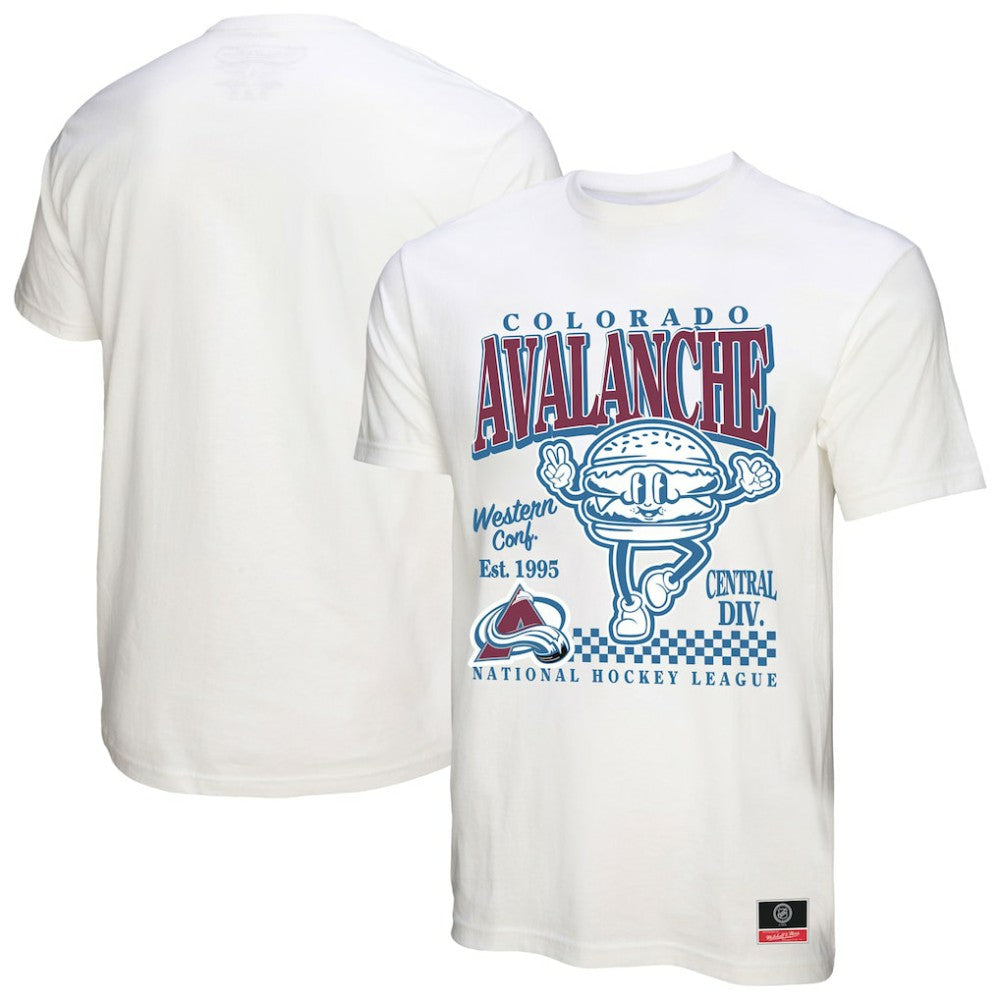 Colorado Avalanche Mitchell & Ness Local Food T-Shirt - White - NHL