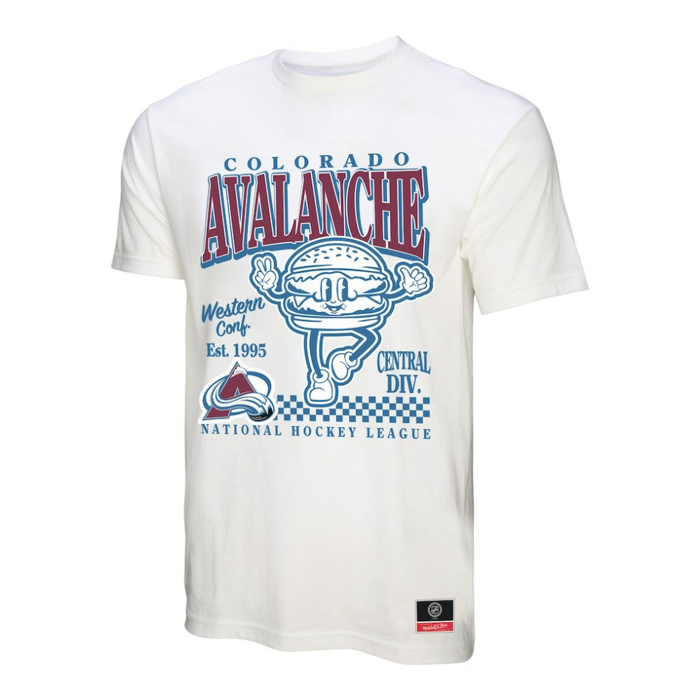 Colorado Avalanche Mitchell & Ness Local Food T-Shirt - White - NHL