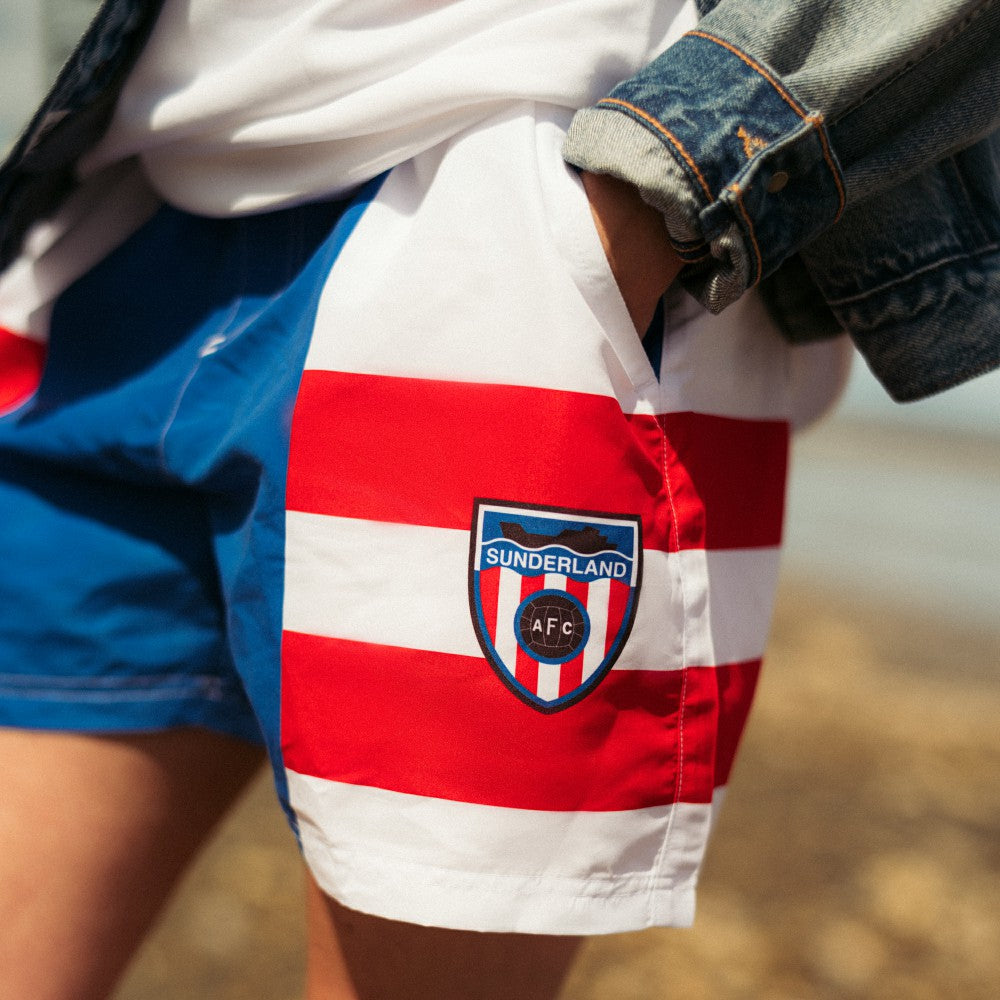 Sunderland Hummel Away Swim Shorts Blue - FIFA World CUP