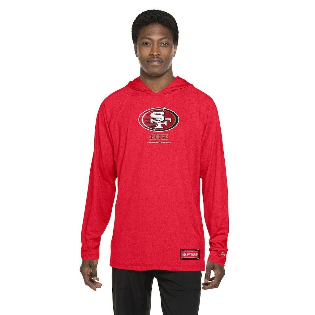 San Francisco 49ers New Era Functional Fandom Hoodie Scarlet | NFL