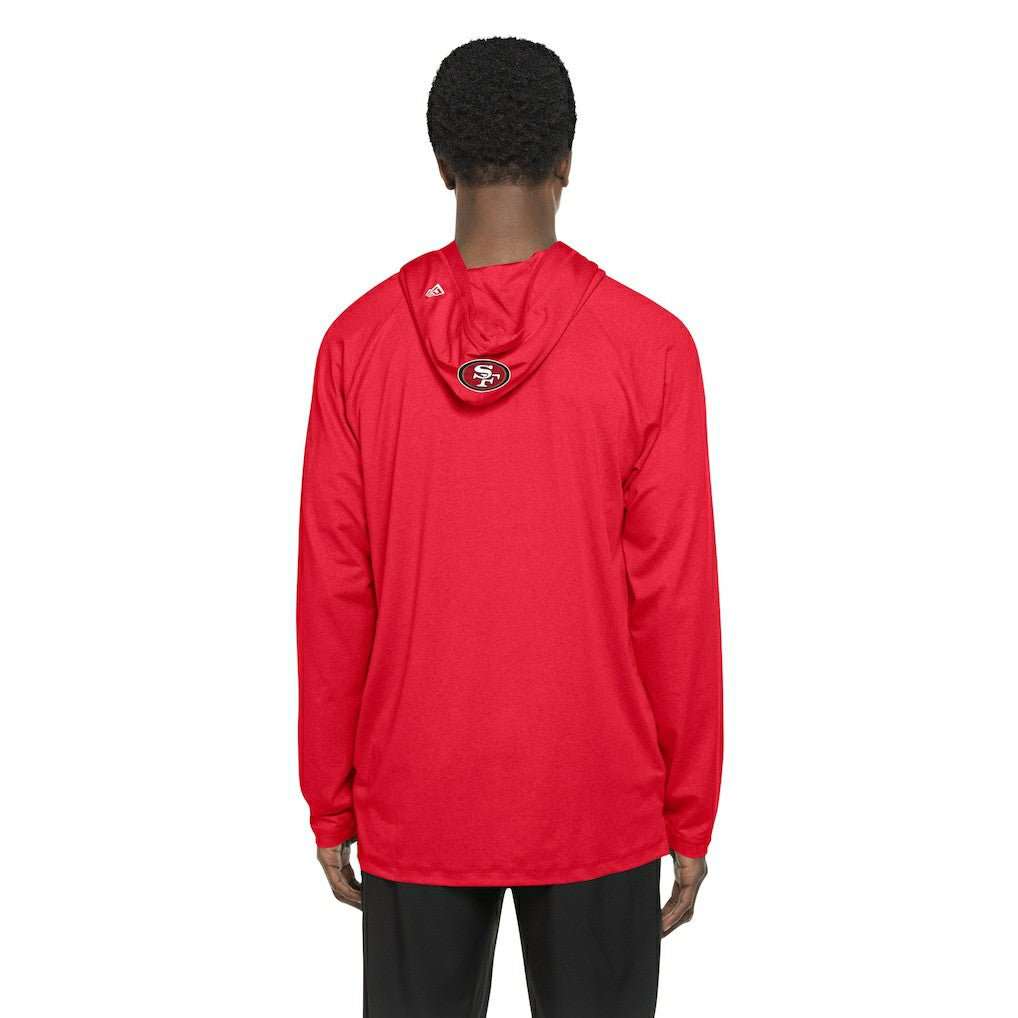 San Francisco 49ers New Era Functional Fandom Hoodie Scarlet | NFL