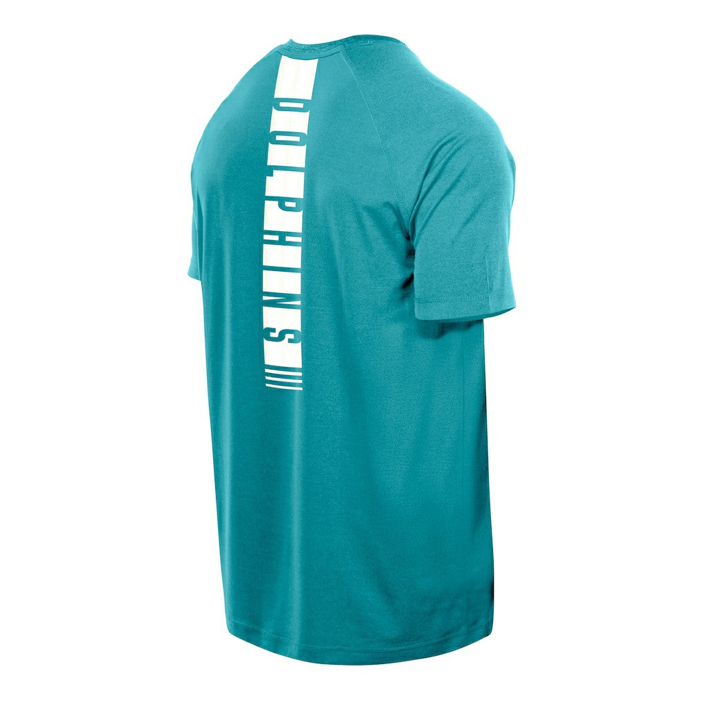 Miami Dolphins New Era Functional Fandom Reflective T-Shirt Aqua | NFL