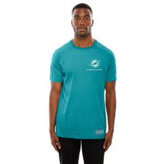 Miami Dolphins New Era Functional Fandom Reflective T-Shirt Aqua | NFL