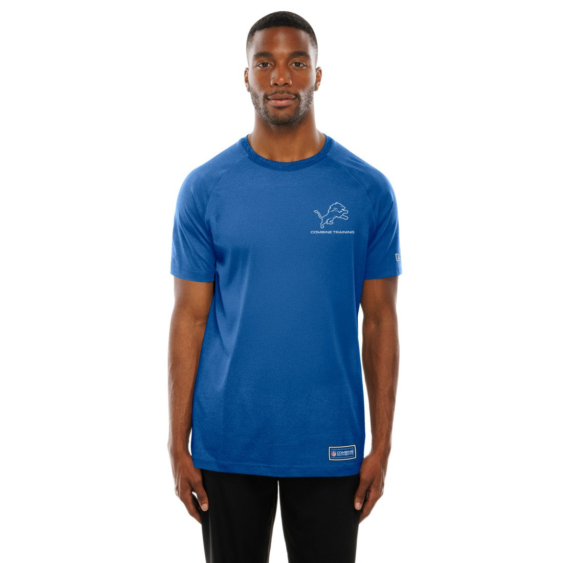 Detroit Lions New Era Functional Fandom Reflective T-Shirt Blue | NFL