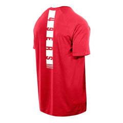 San Francisco 49ers New Era Functional Fandom Reflective T-Shirt Scarlet | NFL
