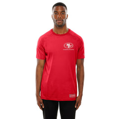 San Francisco 49ers New Era Functional Fandom Reflective T-Shirt Scarlet | NFL