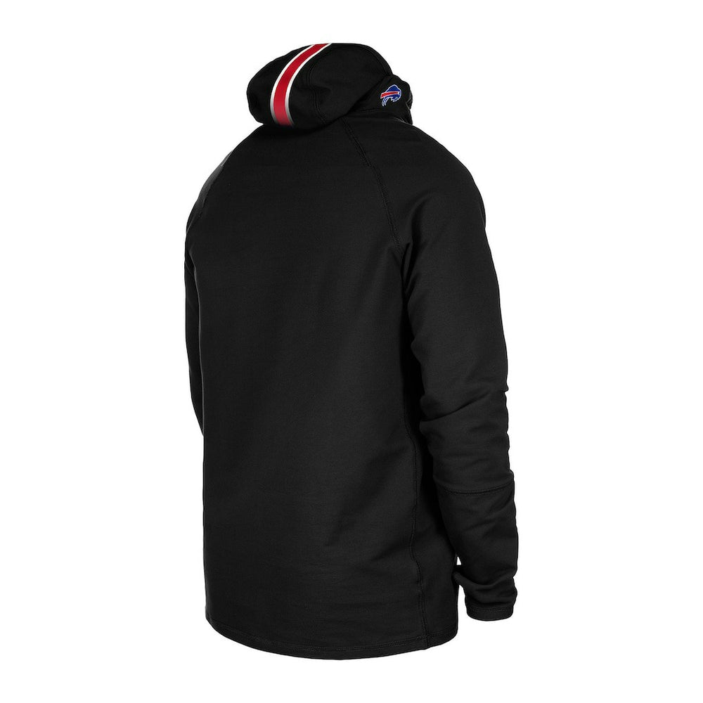 Buffalo Bills New Era Functional Fandom Balaclava Helmet Stripe Tri-Blend Hoodie Black | NFL