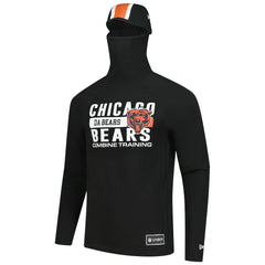 Chicago Bears New Era Functional Fandom Balaclava Helmet Stripe Tri-Blend Hoodie Black | NFL