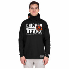 Chicago Bears New Era Functional Fandom Balaclava Helmet Stripe Tri-Blend Hoodie Black | NFL