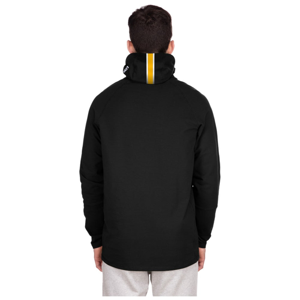 Green Bay Packers New Era Functional Fandom Balaclava Helmet Stripe Tri-Blend Hoodie Black | NFL