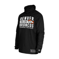 Denver Broncos New Era Functional Fandom Balaclava Helmet Stripe Tri-Blend Hoodie Black | NFL