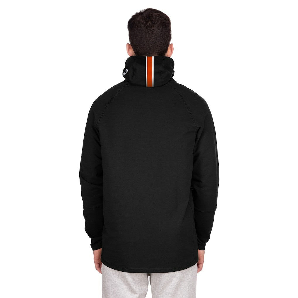 Denver Broncos New Era Functional Fandom Balaclava Helmet Stripe Tri-Blend Hoodie Black | NFL
