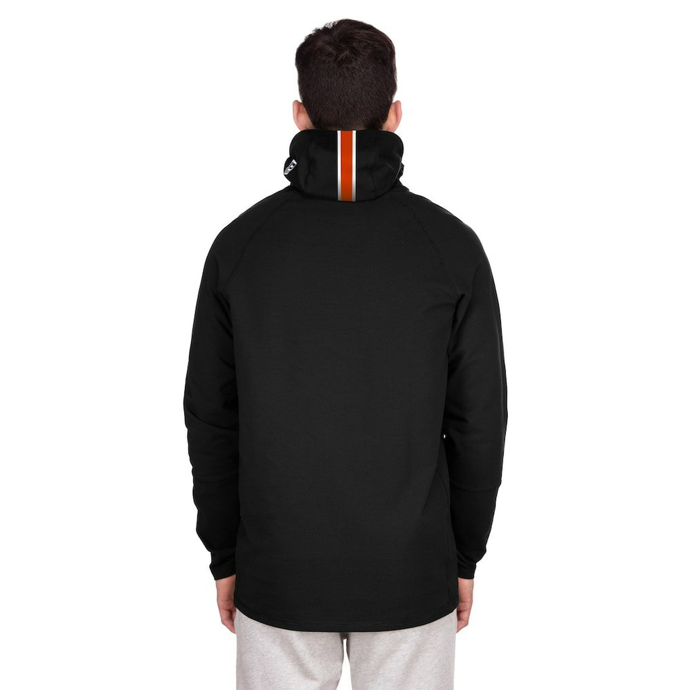 Denver Broncos New Era Functional Fandom Balaclava Helmet Stripe Tri-Blend Hoodie Black | NFL