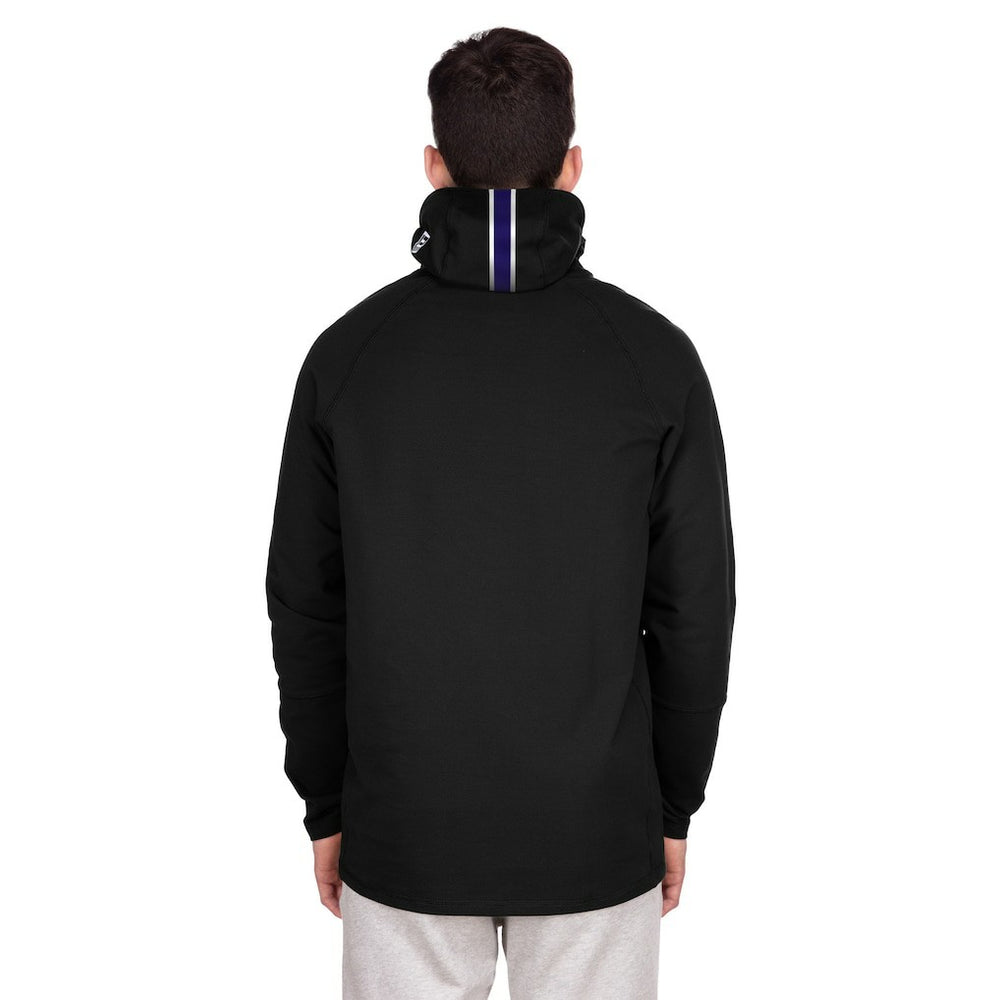 Baltimore Ravens New Era Functional Fandom Balaclava Helmet Stripe Tri-Blend Hoodie Black | NFL