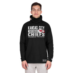 Kansas City Chiefs New Era Functional Fandom Balaclava Helmet Stripe Tri-Blend Hoodie Black | NFL