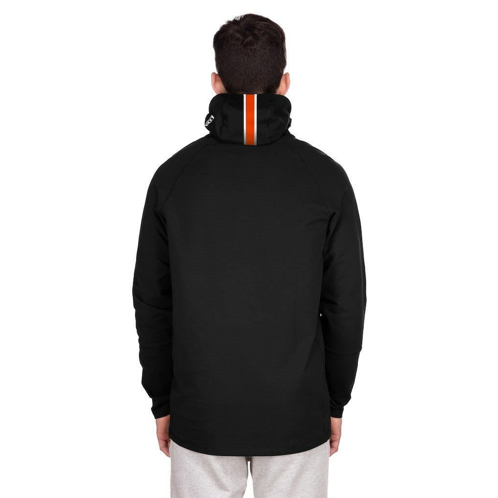Miami Dolphins New Era Functional Fandom Balaclava Helmet Stripe Tri-Blend Hoodie Black | NFL