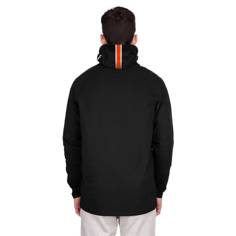 Miami Dolphins New Era Functional Fandom Balaclava Helmet Stripe Tri-Blend Hoodie Black | NFL