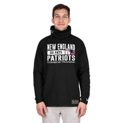 New England Patriots New Era Functional Fandom Balaclava Helmet Stripe Tri-Blend Hoodie Black | NFL